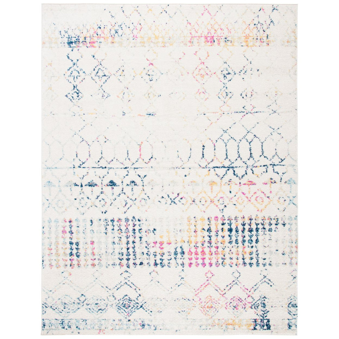 SAFAVIEH Tulum Collection TUL229C Ivory / Blue Rug Image 11