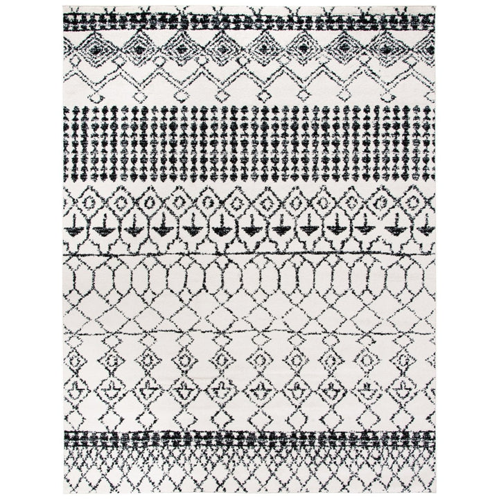 SAFAVIEH Tulum Collection TUL229B Ivory / Black Rug Image 11