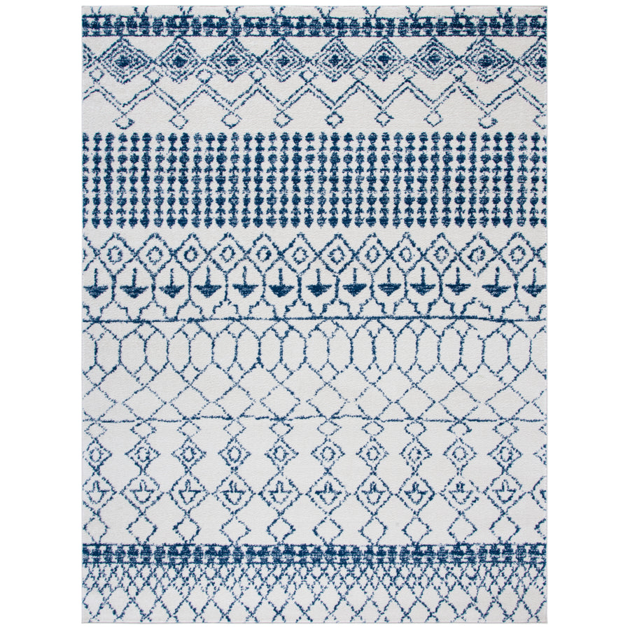 SAFAVIEH Tulum Collection TUL229E Ivory / Navy Rug Image 1