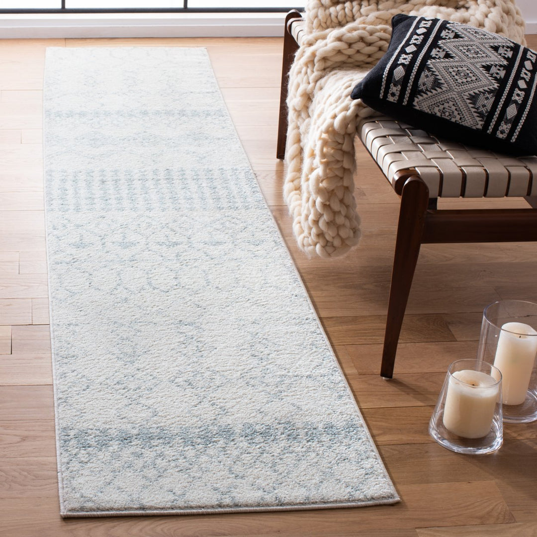 SAFAVIEH Tulum Collection TUL229D Ivory / Light Grey Rug Image 3