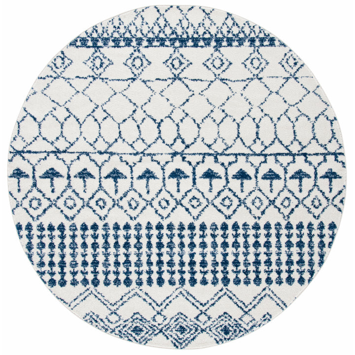 SAFAVIEH Tulum Collection TUL229E Ivory / Navy Rug Image 4