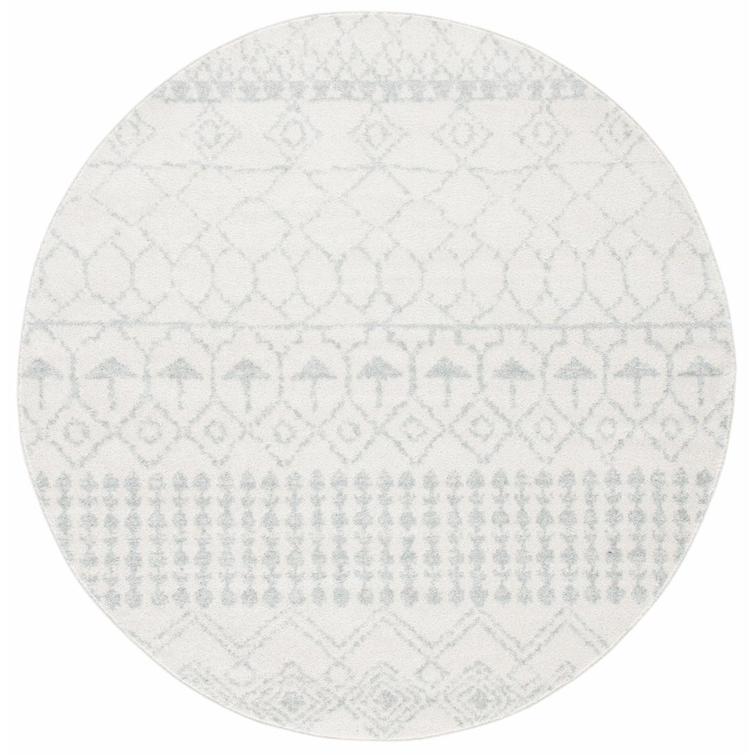 SAFAVIEH Tulum Collection TUL229D Ivory / Light Grey Rug Image 4