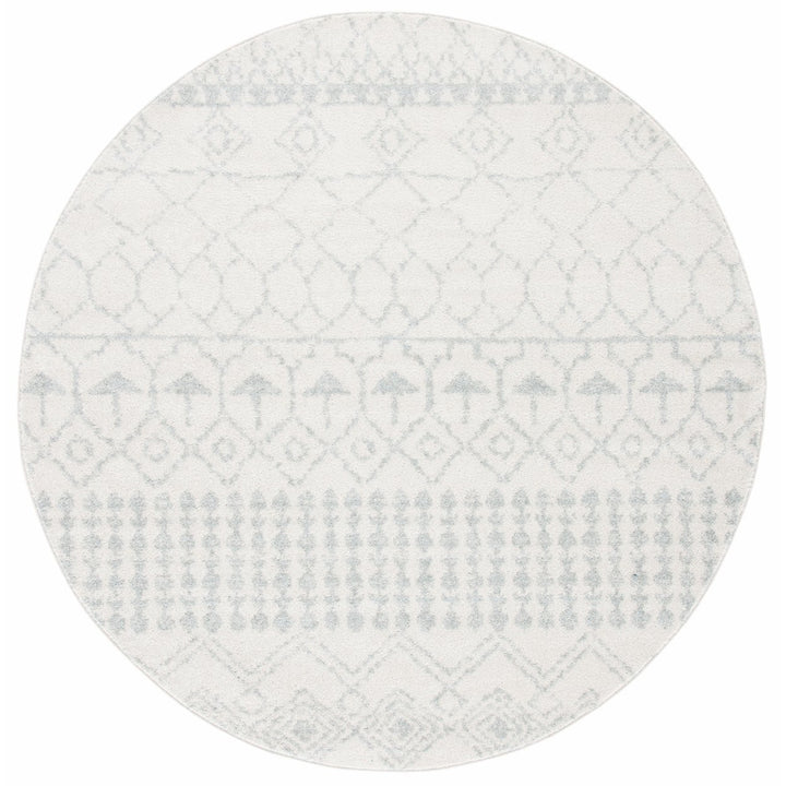 SAFAVIEH Tulum Collection TUL229D Ivory / Light Grey Rug Image 4