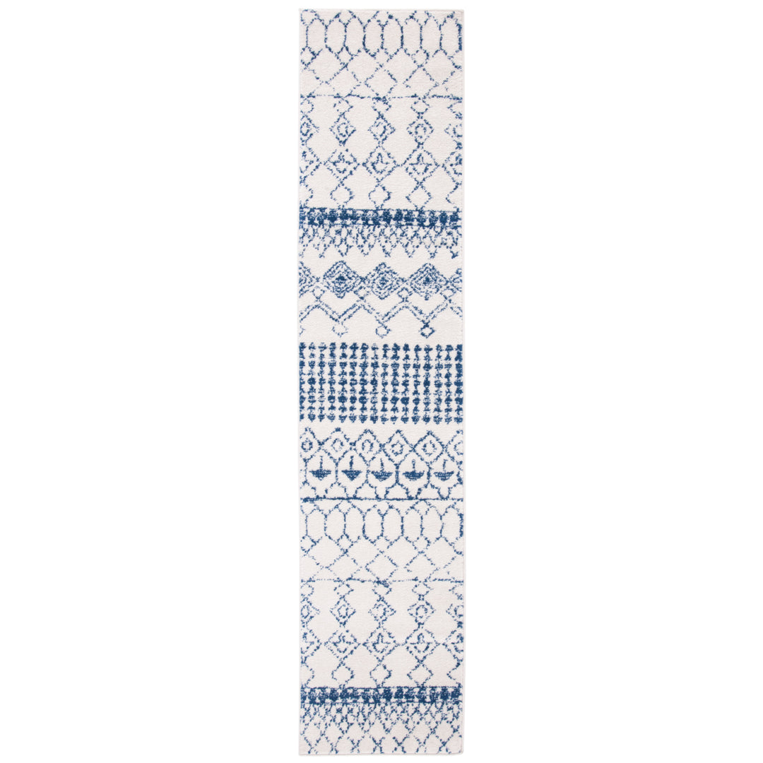 SAFAVIEH Tulum Collection TUL229E Ivory / Navy Rug Image 5