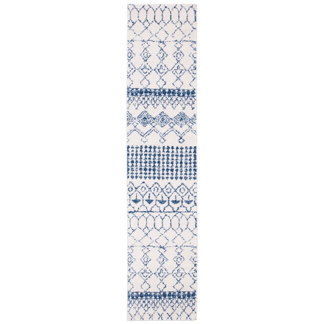 SAFAVIEH Tulum Collection TUL229E Ivory / Navy Rug Image 1