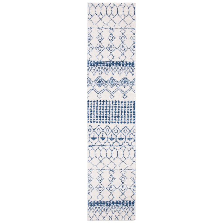 SAFAVIEH Tulum Collection TUL229E Ivory / Navy Rug Image 1