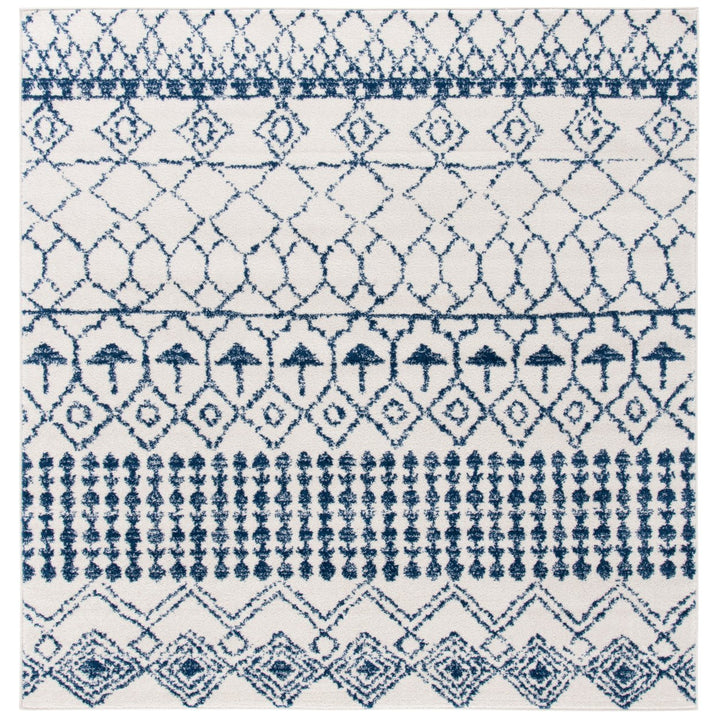 SAFAVIEH Tulum Collection TUL229E Ivory / Navy Rug Image 6