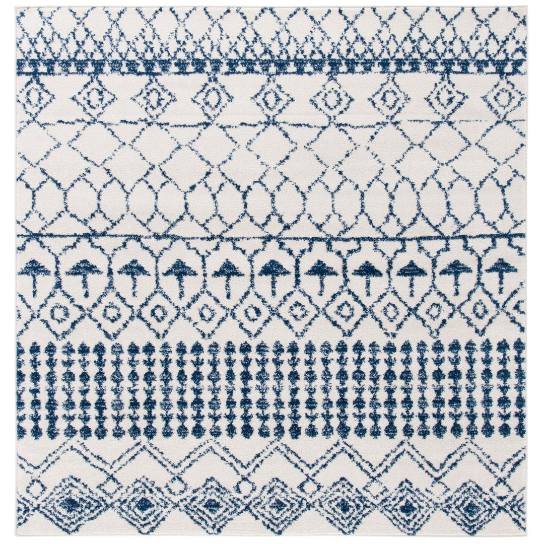 SAFAVIEH Tulum Collection TUL229E Ivory / Navy Rug Image 1