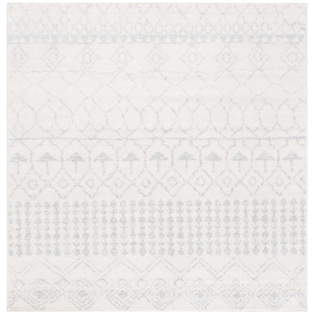 SAFAVIEH Tulum Collection TUL229D Ivory / Light Grey Rug Image 1