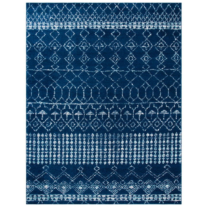 SAFAVIEH Tulum Collection TUL229N Navy / Ivory Rug Image 1