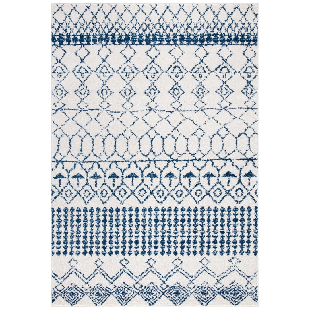 SAFAVIEH Tulum Collection TUL229E Ivory / Navy Rug Image 10