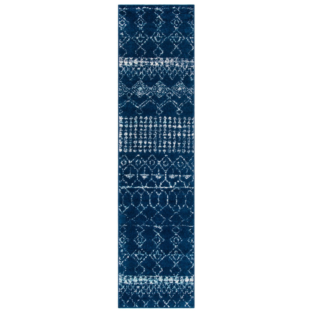 SAFAVIEH Tulum Collection TUL229N Navy / Ivory Rug Image 5