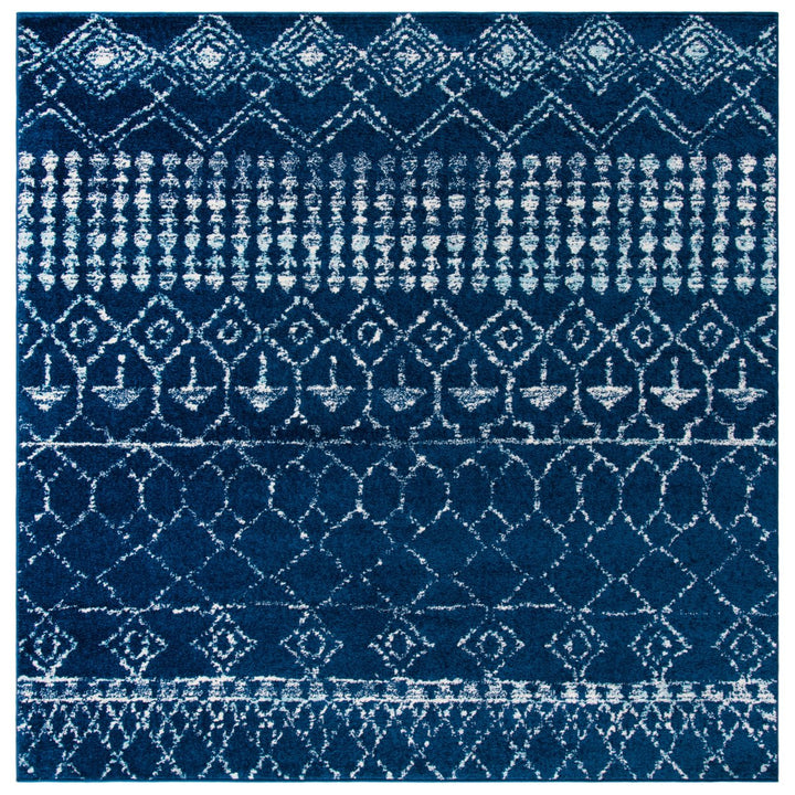 SAFAVIEH Tulum Collection TUL229N Navy / Ivory Rug Image 6