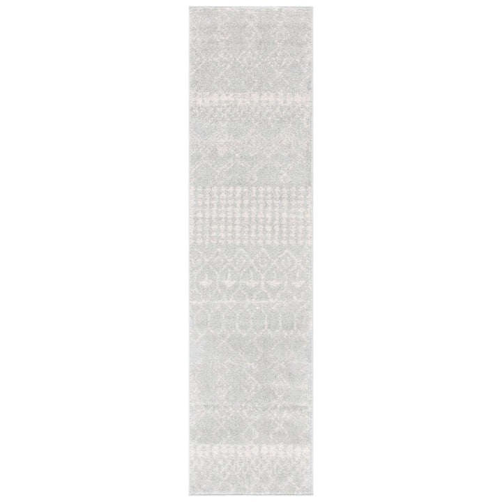 SAFAVIEH Tulum Collection TUL229H Light Grey / Ivory Rug Image 3