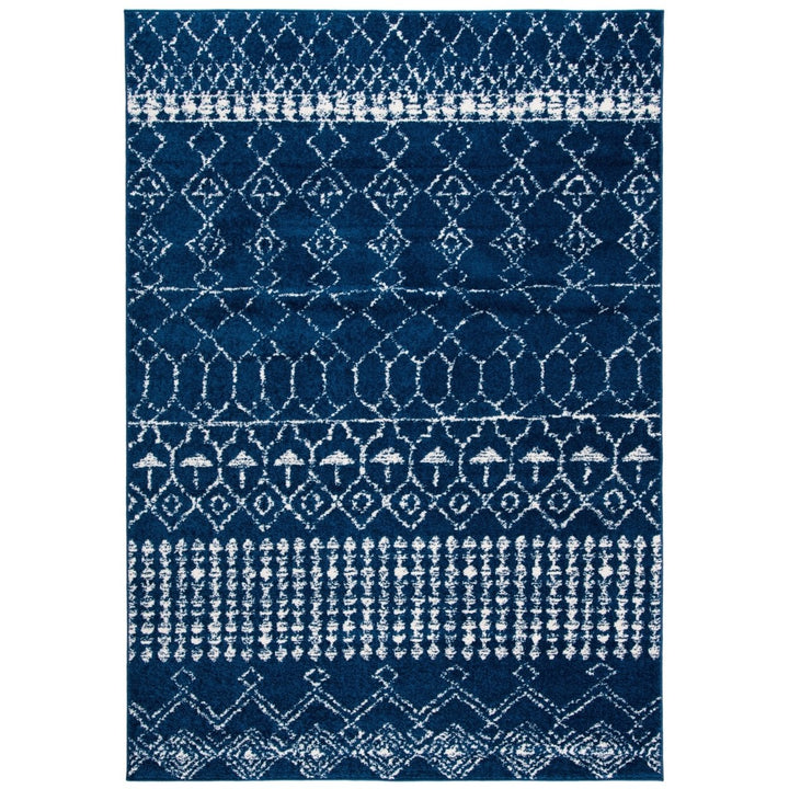 SAFAVIEH Tulum Collection TUL229N Navy / Ivory Rug Image 10