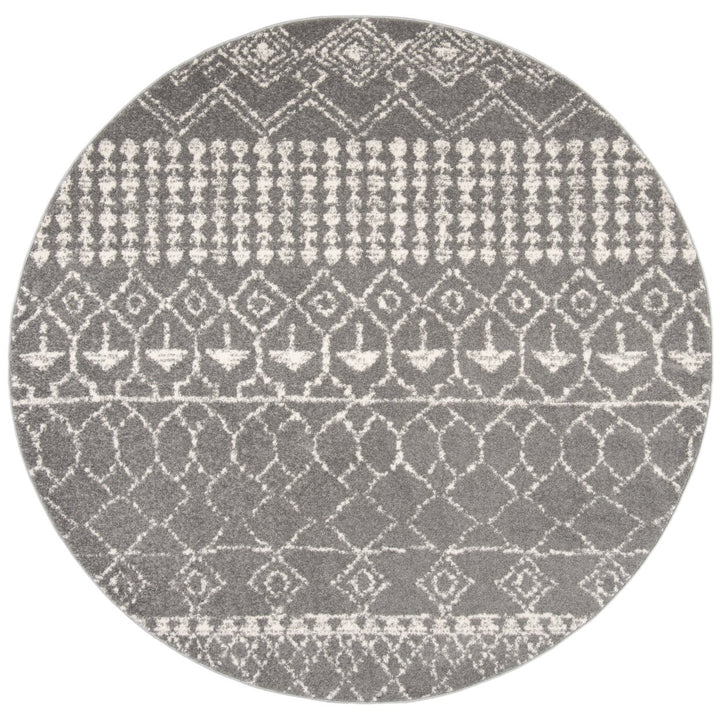 SAFAVIEH Tulum Collection TUL229F Grey / Ivory Rug Image 5