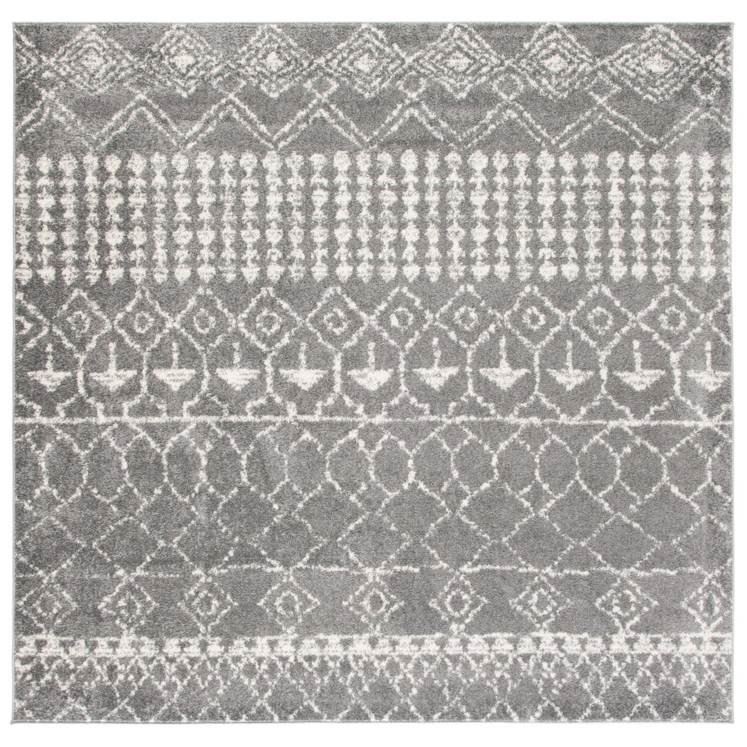 SAFAVIEH Tulum Collection TUL229F Grey / Ivory Rug Image 6