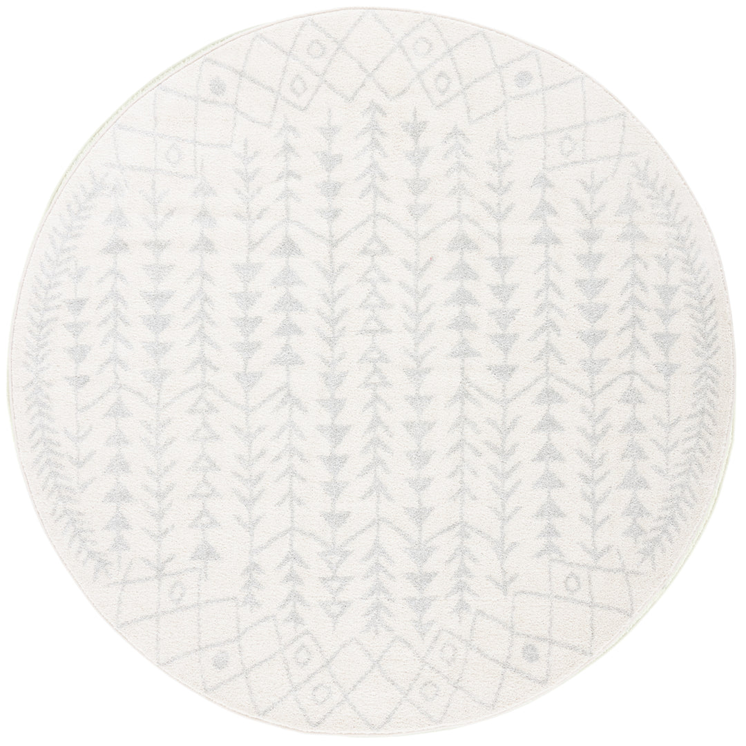 SAFAVIEH Tulum Collection TUL262B Ivory / Light Grey Rug Image 4