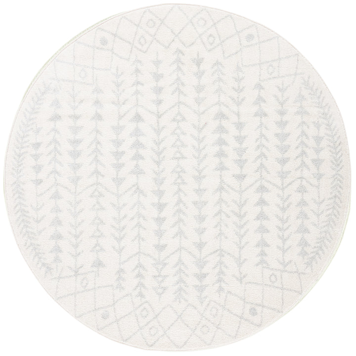 SAFAVIEH Tulum Collection TUL262B Ivory / Light Grey Rug Image 4