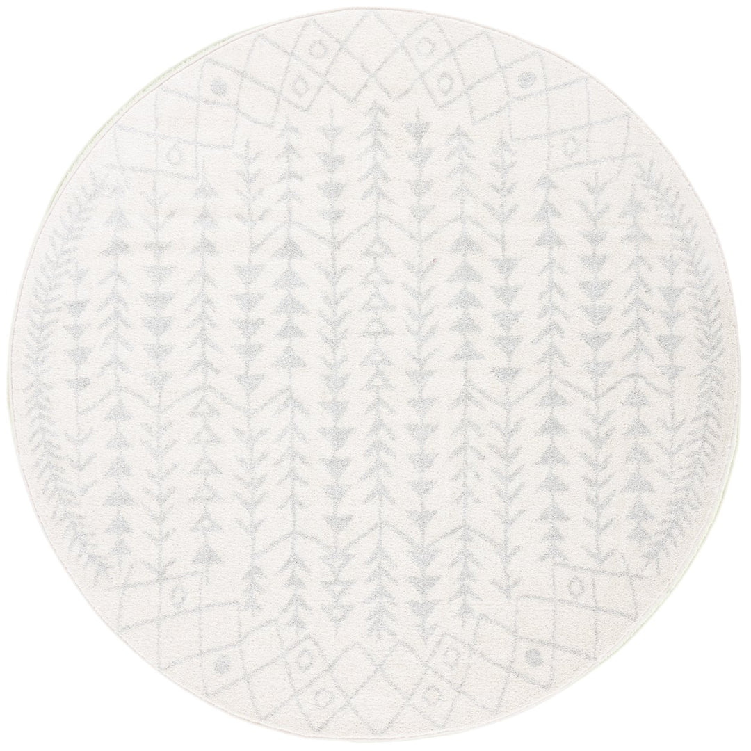 SAFAVIEH Tulum Collection TUL262B Ivory / Light Grey Rug Image 1