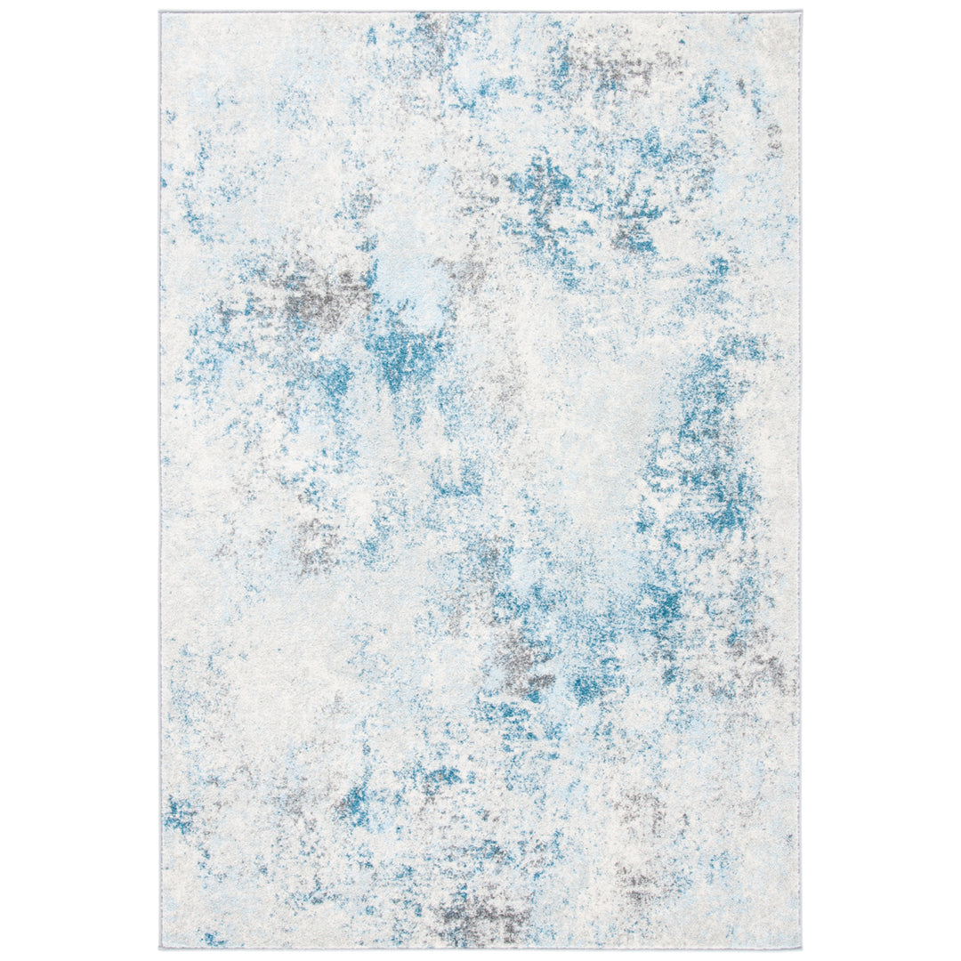 SAFAVIEH Tulum Collection TUL209A Ivory / Blue Rug Image 1