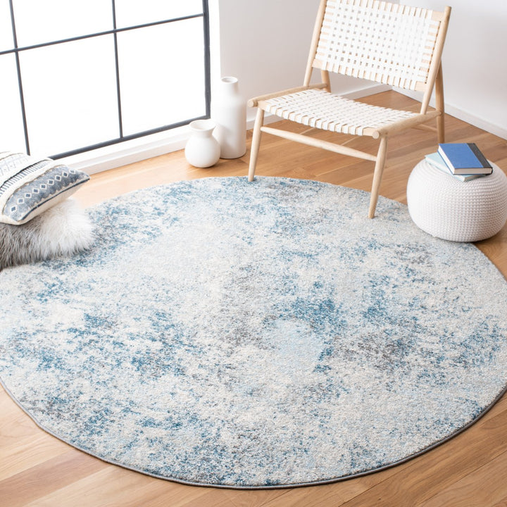 SAFAVIEH Tulum Collection TUL209A Ivory / Blue Rug Image 2