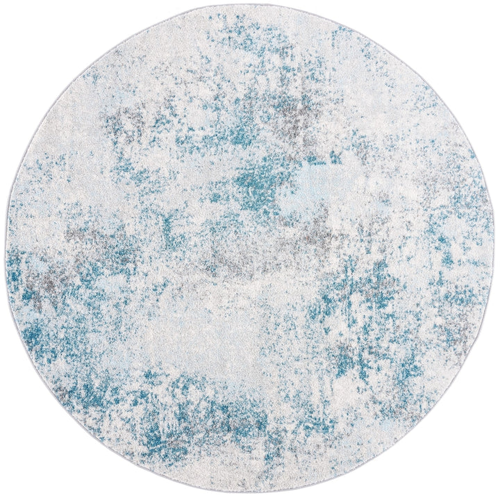 SAFAVIEH Tulum Collection TUL209A Ivory / Blue Rug Image 4