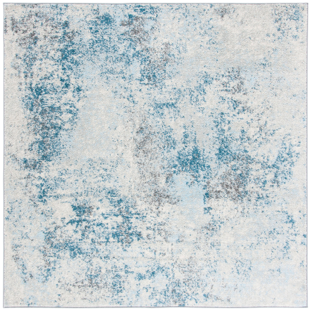 SAFAVIEH Tulum Collection TUL209A Ivory / Blue Rug Image 6