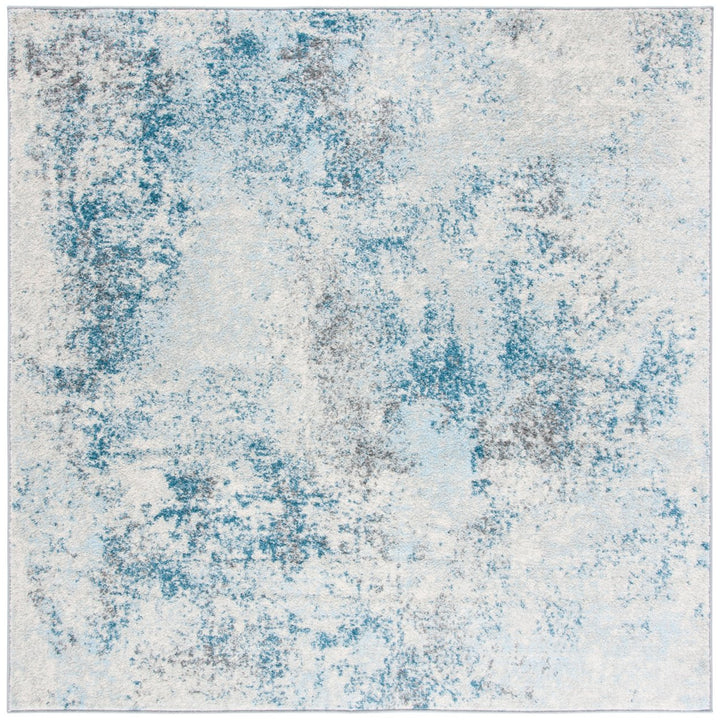 SAFAVIEH Tulum Collection TUL209A Ivory / Blue Rug Image 1