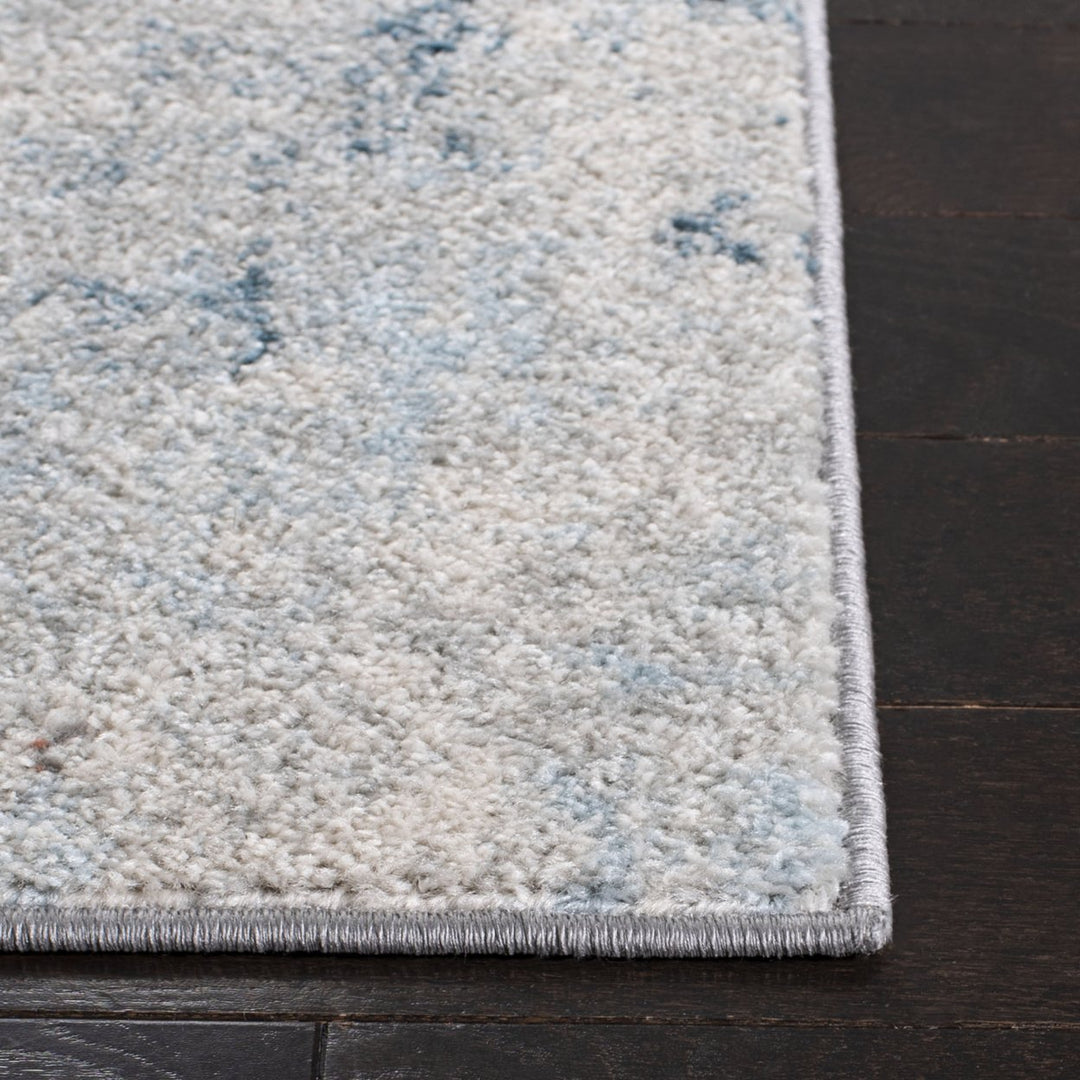 SAFAVIEH Tulum Collection TUL209M Light Blue / Ivory Rug Image 7