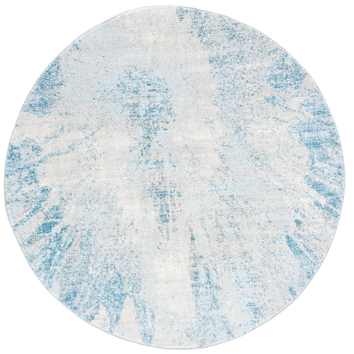 SAFAVIEH Tulum Collection TUL228F Grey / Blue Rug Image 4