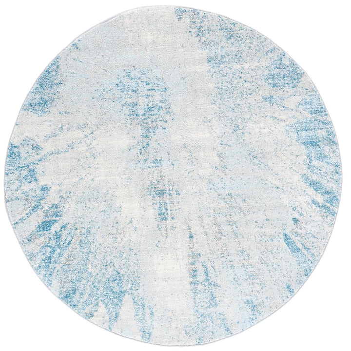 SAFAVIEH Tulum Collection TUL228F Grey / Blue Rug Image 1