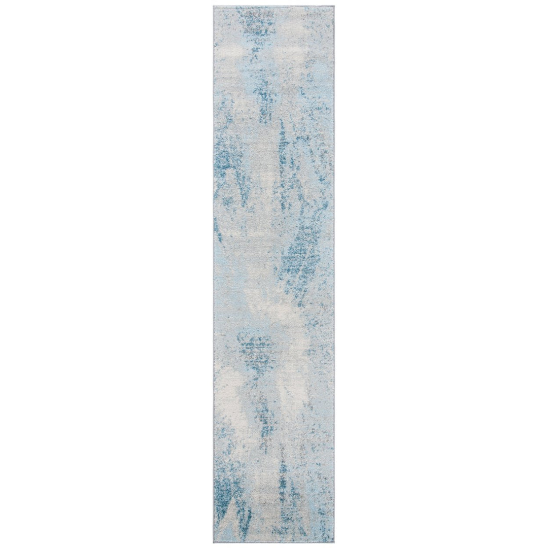 SAFAVIEH Tulum Collection TUL228F Grey / Blue Rug Image 5