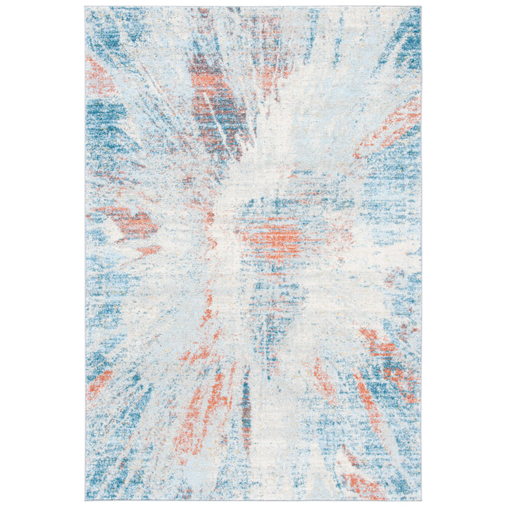 SAFAVIEH Tulum Collection TUL228M Blue / Pink Rug Image 1