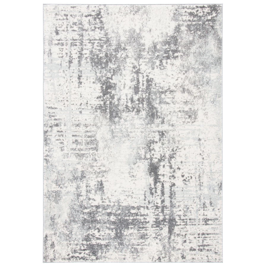 SAFAVIEH Tulum Collection TUL232B Ivory / Charcoal Rug Image 1