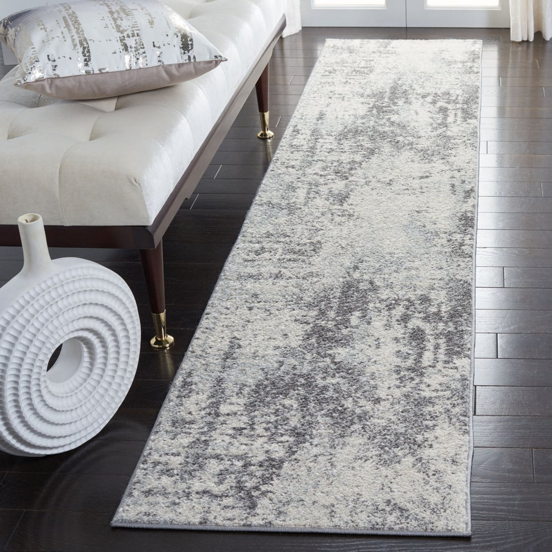 SAFAVIEH Tulum Collection TUL232B Ivory / Charcoal Rug Image 3