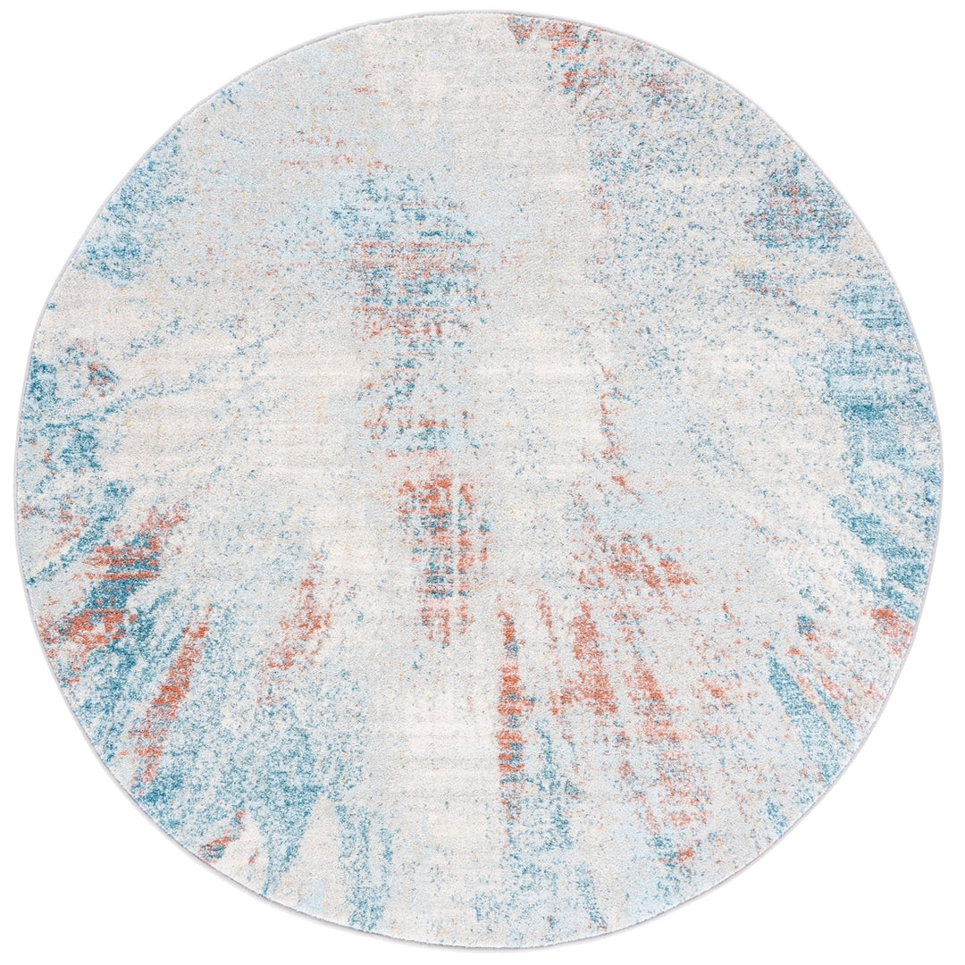 SAFAVIEH Tulum Collection TUL228M Blue / Pink Rug Image 1