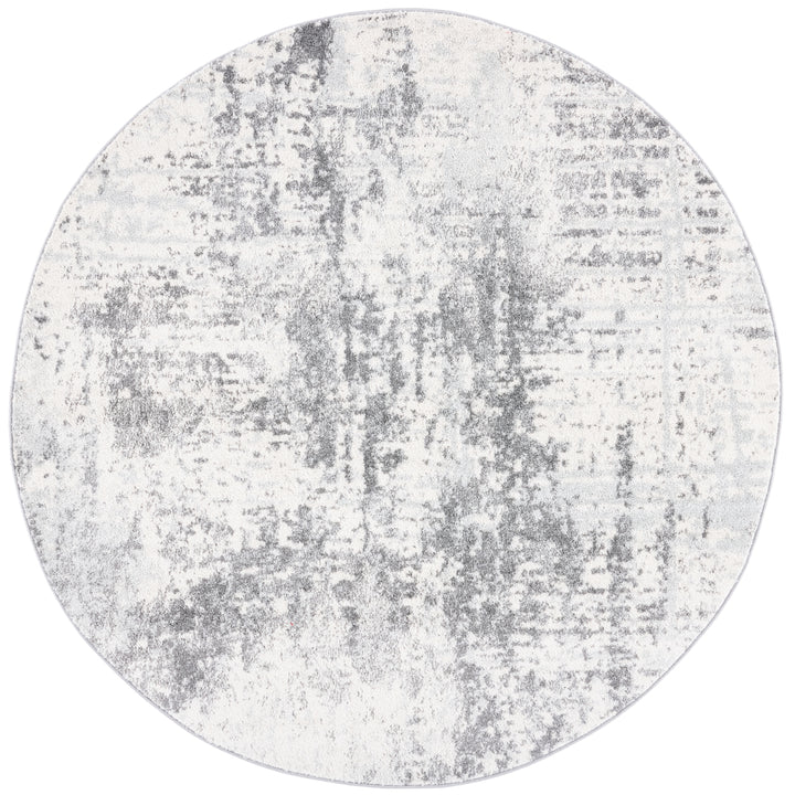 SAFAVIEH Tulum Collection TUL232B Ivory / Charcoal Rug Image 4