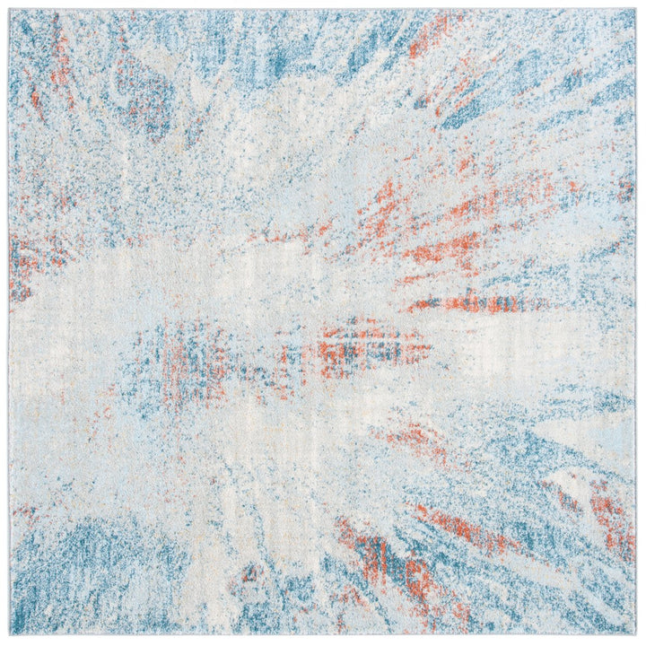 SAFAVIEH Tulum Collection TUL228M Blue / Pink Rug Image 1