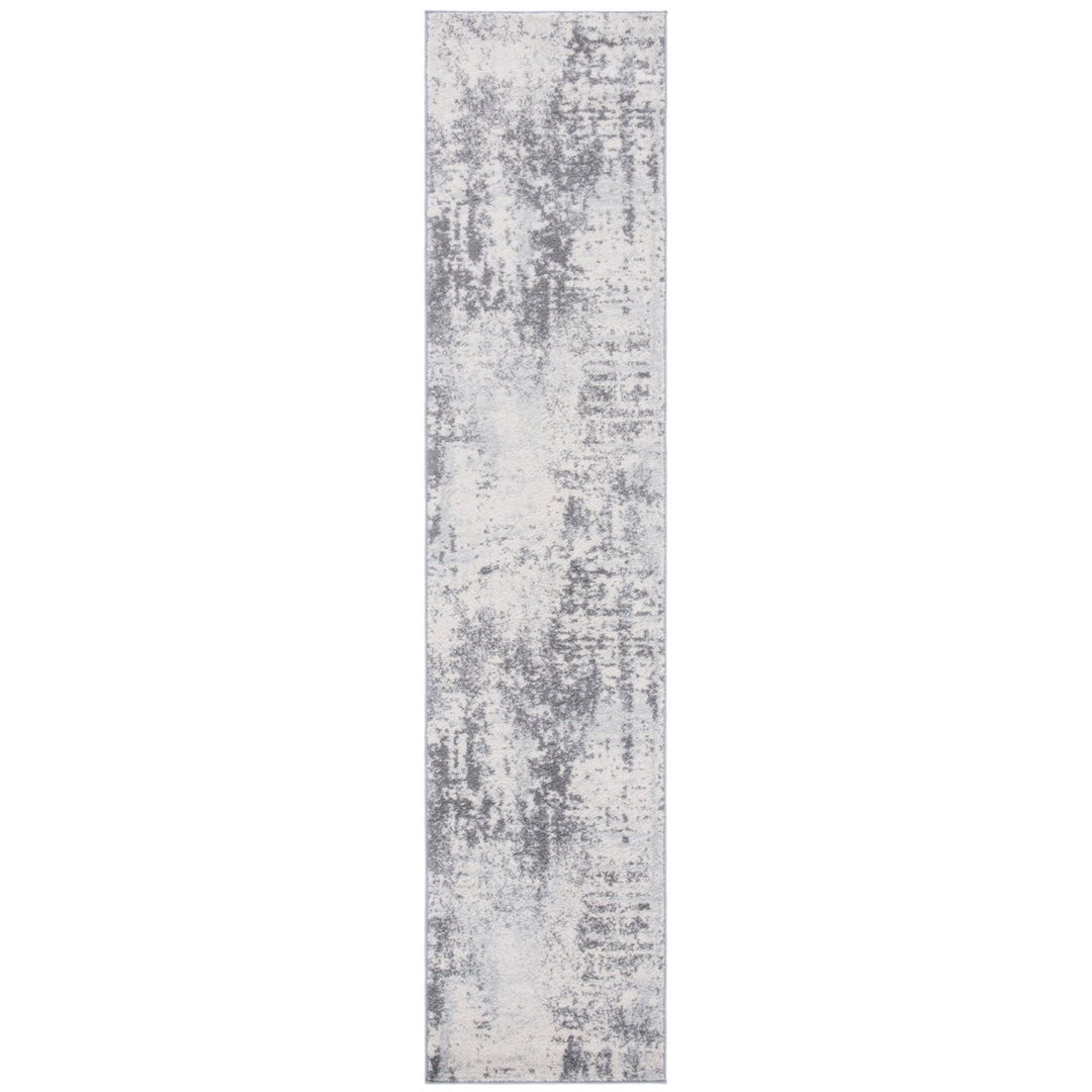 SAFAVIEH Tulum Collection TUL232B Ivory / Charcoal Rug Image 1