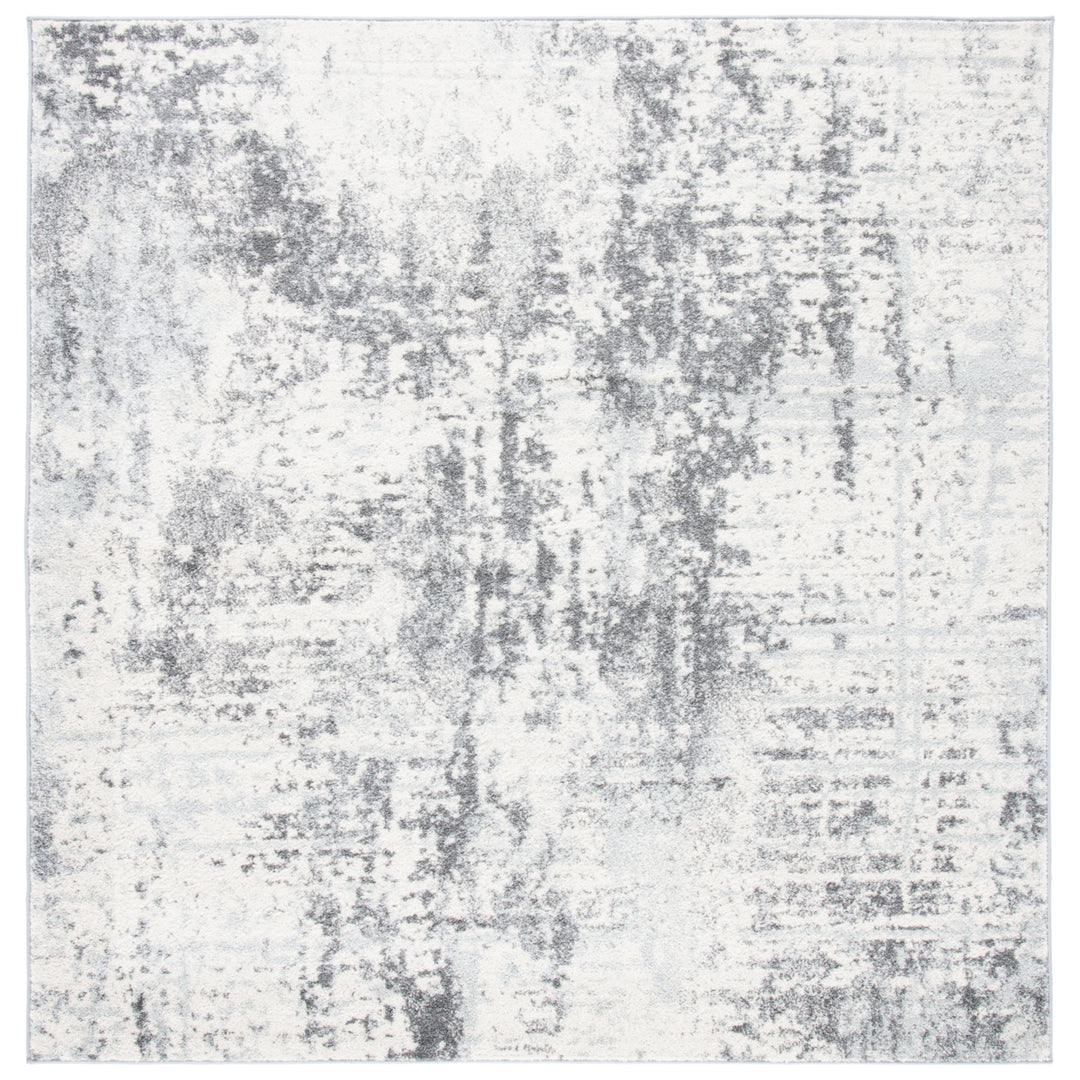 SAFAVIEH Tulum Collection TUL232B Ivory / Charcoal Rug Image 6