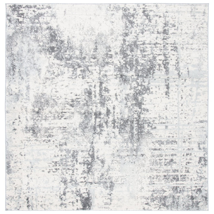 SAFAVIEH Tulum Collection TUL232B Ivory / Charcoal Rug Image 1