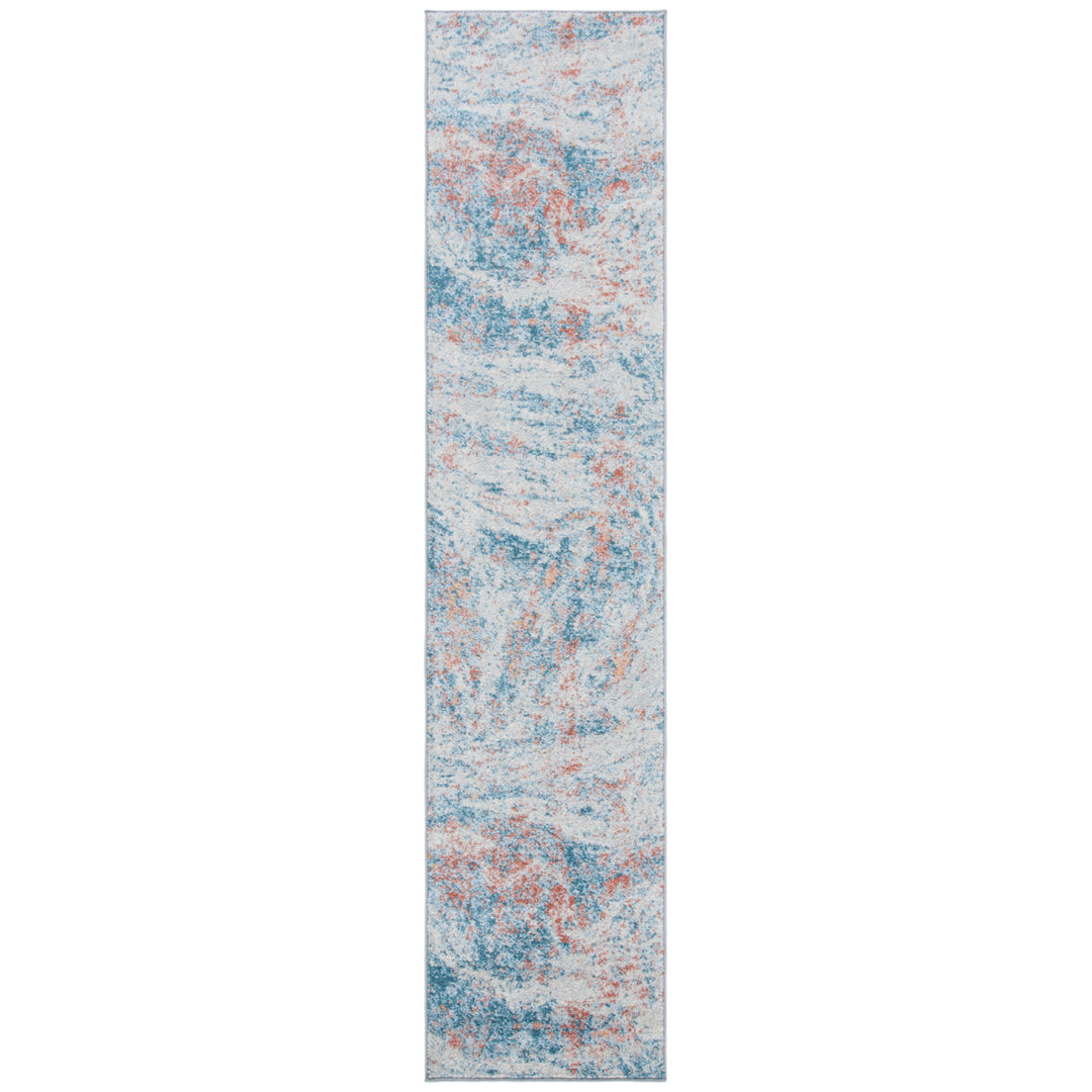 SAFAVIEH Tulum Collection TUL235A Ivory / Dark Blue Rug Image 5