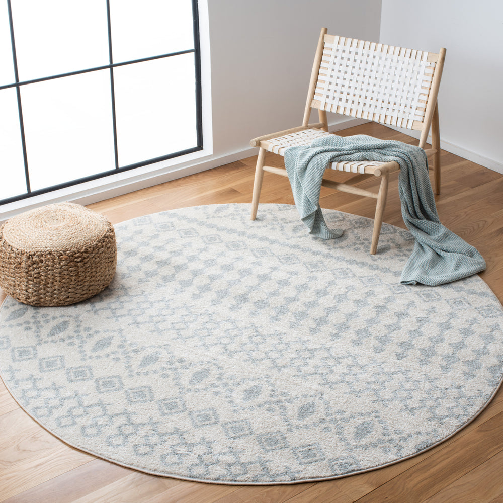 SAFAVIEH Tulum Collection TUL240E Ivory / Light Grey Rug Image 2