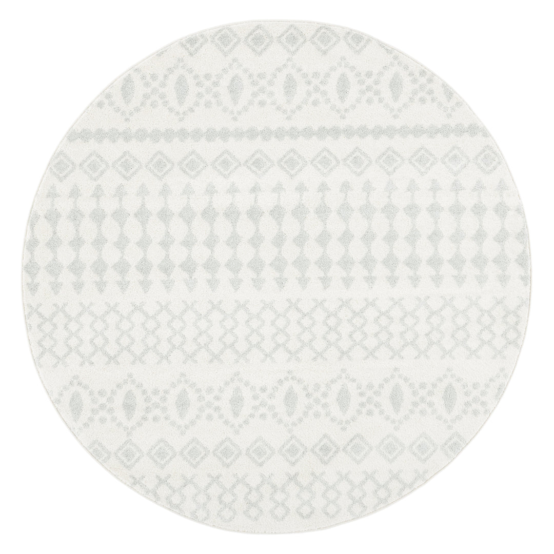 SAFAVIEH Tulum Collection TUL240E Ivory / Light Grey Rug Image 4