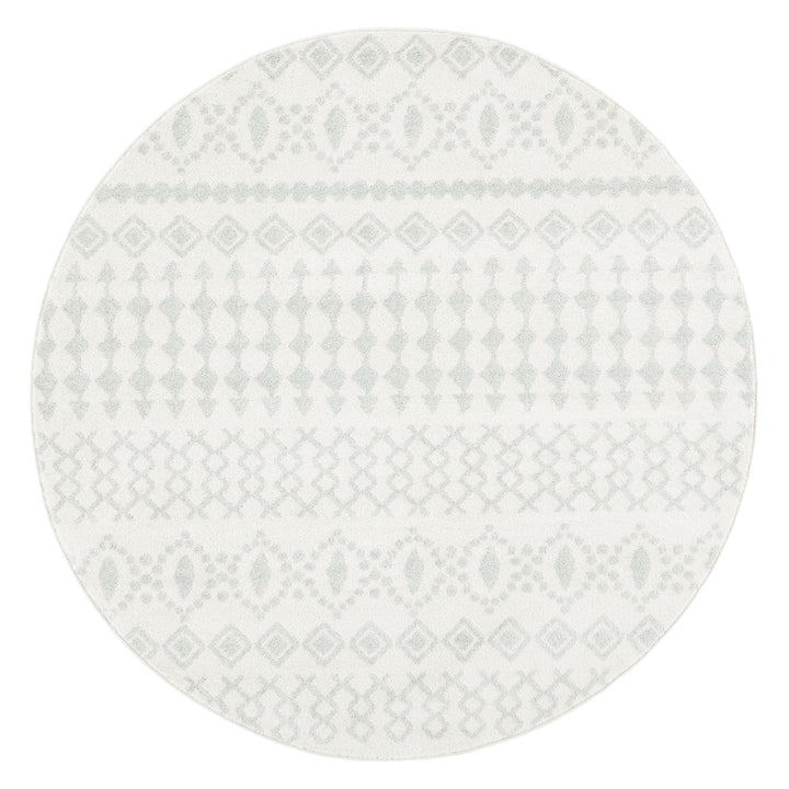 SAFAVIEH Tulum Collection TUL240E Ivory / Light Grey Rug Image 4