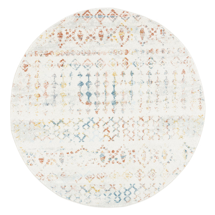 SAFAVIEH Tulum Collection TUL240D Ivory / Pink Rug Image 4