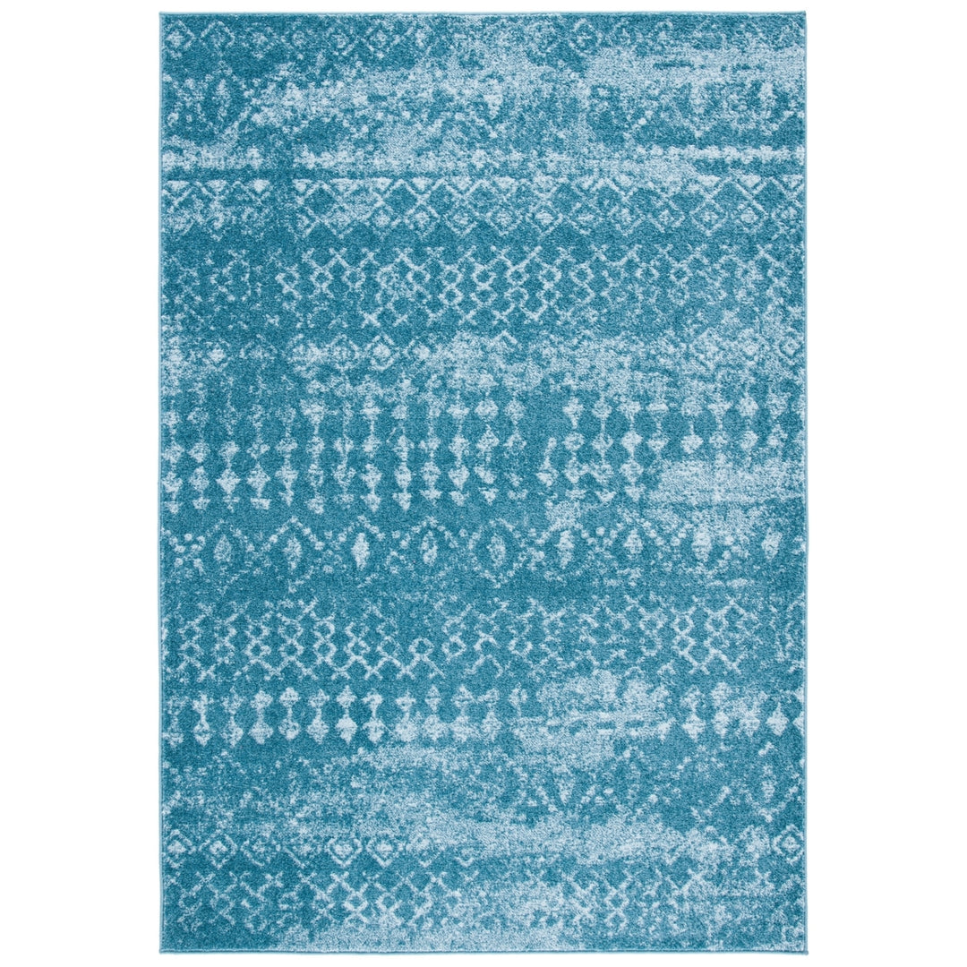 SAFAVIEH Tulum Collection TUL240M Turquoise / Blue Rug Image 1