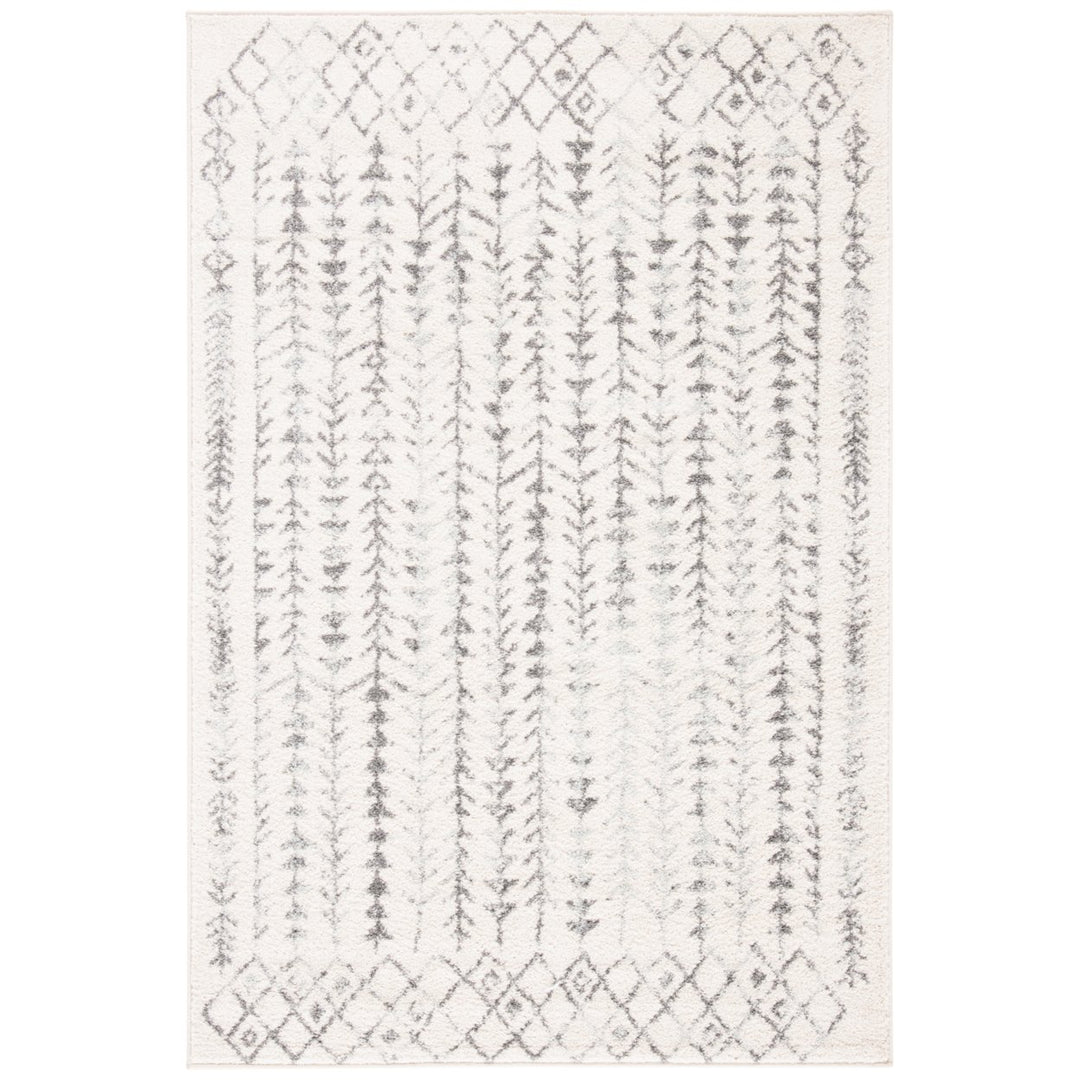 SAFAVIEH Tulum Collection TUL262A Ivory / Grey Rug Image 1