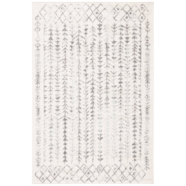 SAFAVIEH Tulum Collection TUL262A Ivory / Grey Rug Image 1